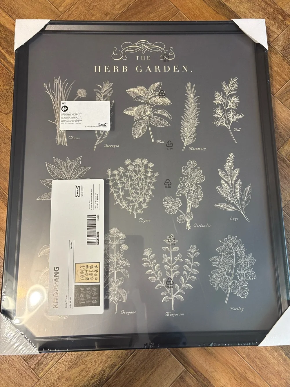 IKEA Knoppang Wall Art Herb Vegetable Garden